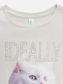 ACOOLA / Футболка детская для девочек Kampala серый  фото 4