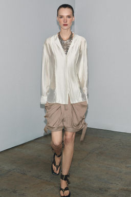 ZW COLLECTION FLOWING SHIRT - Zara фото 11