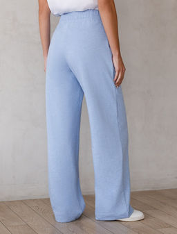 Брюки прямые из премиального футера двухнитки с эластаном