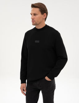 Siyah Regular Fit Sweatshirt - Pierre cardin фото 3