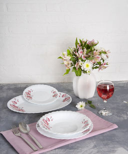 Тарелка десертная круглая 19,5см. RONIKA (стеклокер) арт. RDP195-312 (114425)