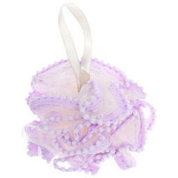 Цена за 3 шт. Мочалка нейлоновая "Premium - SEFORA", цвет сиреневый, d-11см, 50гр, (ZIP пакет)