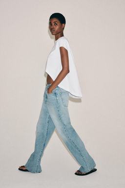 CAMISETA ASIM?TRICA ALGOD?N / Blanco - Zara фото 3