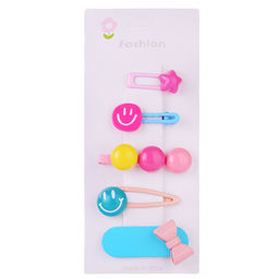 Набор заколок для волос "Смайлики" в пакете