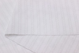 Фактурный хлопок Мережка-полоска цв.белый, ш.1.4м, хлопок-100%, 105гр/м.кв - Купава фото 3