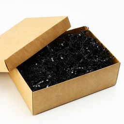 Наполнитель для шаров и подарков, упаковка, «Чёрный», 15×26 см