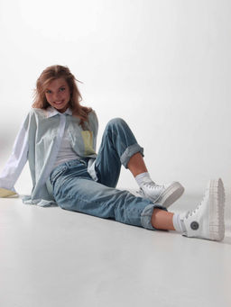 Ботинки 213.212131w. Белый/Байка