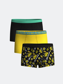 Bask?l? Erkek ?ocuk Boxer 3l?