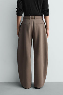 PANTAL?N RELAXED FIT PLIEGUES / Negro - Zara фото 3