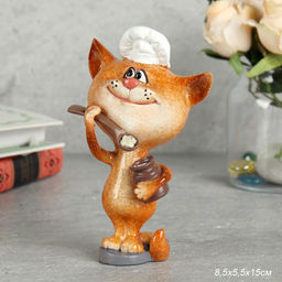 Цена за 2 шт. Фигурка Кот повар 15 см / YX11068 /уп 2/48/