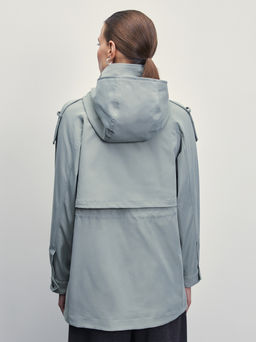 Куртка с капюшоном на кулиске / Zarina  фото 5