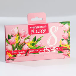 Подарочный набор, в чемоданчике: заколка и блок листов  8 марта - Artfox фото 8