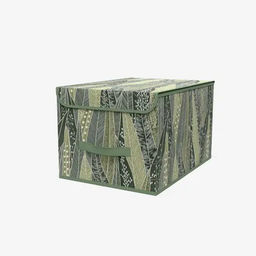 VAL GR-BOX-LM Короб стеллажный с крышкой, большой, 30*40*25 см, GREEN, шт