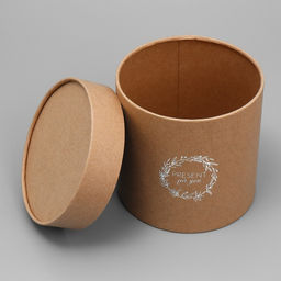 Набор шляпных коробок из крафта 2 в 1 Present for you, 12 х 12, 15 х 15 см - Дарите счастье фото 6