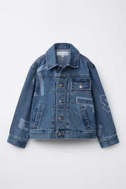 PRINTED DENIM JACKET