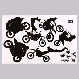 Интерьерная наклейка 3Д TAKE IT EASY «Мотоспорт», 57×38 см