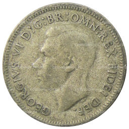 Монета 1 шиллинг 1952 года Австралия