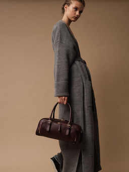 Кожаная сумка Nora DBR 31148 зимняя вишня фото 6