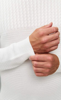 Пуловер F421-1557 milk - Fine joyce фото 5