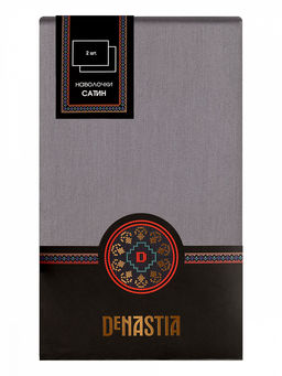 Наволочки сатин 50x70 (2шт) серый сатин - Denastia фото 5