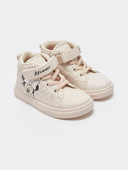 Minnie Mouse Bask?l? K?z Bebek Spor Ayakkab?