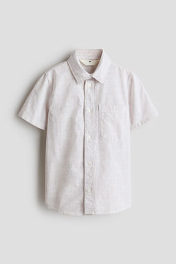 Camisa de manga corta en algod?n