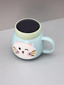 Кружка Emotions of a cat, green-blue (420 ml)