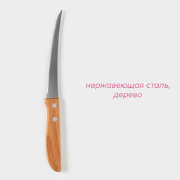 Нож кухонный Доляна Эльбрус, лезвие 12 см  фото 9
