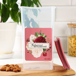 Банка для хранения сыпучих продуктов и круп «Прекрасных мгновений!» 1900 мл