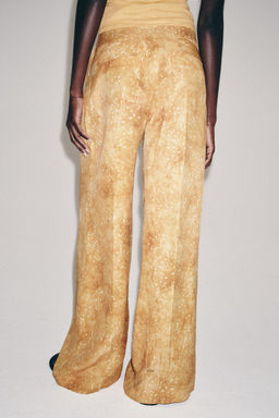 PANTAL?N ESTAMPADO ZW COLLECTION / Ocre