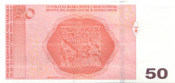 Банкнота 50 конвертируемых марок 2024 года Босния и Герцеговина (Муса Чазим Чатич)