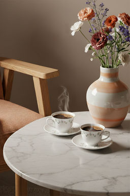Trendyolmilla Home 2 Kisilik Porselen Cicek Bask?l? Kahve Fincan? Seti TPHSS25KFC00008