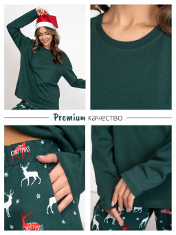 Новогодняя женская пижама с брюками - Binita фото 11