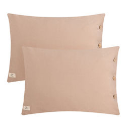 Комплект наволочек Этель 50*70 см - 2 шт, цв.бежевый, жатый хлопок,140гр/м2  фото 8