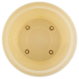 Ingreen Горшок для цветов пластмассовый Villa de Fiori 1,1л, д13см, h12,2см, с фиксируемым поддоном, белоснежный жасмин (Россия) - Домашняя мода фото 3