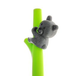 Цена за 12 шт. Ручка - прикол Calligrata Мишка на бамбуке, гелевая, МИКС  фото 4