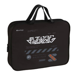 Папка на молнии с ручками А4 Berlingo "Futute Ink" ширина 75мм (FB-NS-1206) текстиль