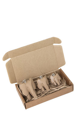 Набор брелков Слон Аркадий с семьёй MK-455.01 карамель