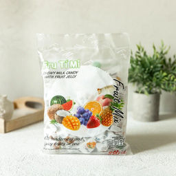 Молочные ириски с желейной начинкой ФРУКТОВЫЙ МИКС FRU TI MI, 320 гр