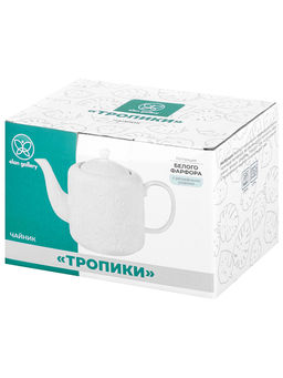 Чайник 1 л 22,5*12*16 см "Тропики", фарфор