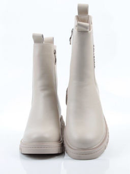 04-PAM370-2Z LT. BEIGE Ботинки зимние женские (натуральная кожа, 100% шерсть)