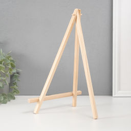 Цена за 10 шт. Настольная подставка тренога «Мольберт», дерево, для фото, книг, телефона, 2×18×28 см