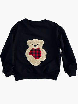 Свитшот с аппликацией 22-0533 черный|красный - Mini maxi фото 5