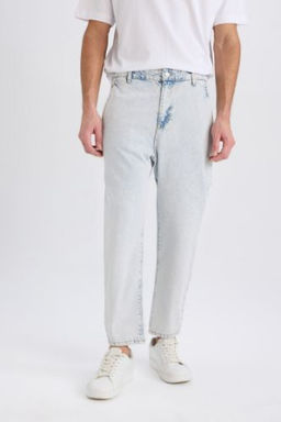 Relaxed Slouchy Fit Rahat Kesim Havuc Kal?p Normal Bel Daralan Paca Jean Pantolon