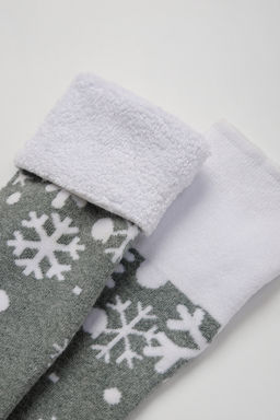 Цена за 6 пар. Гольфы Снежинка детские