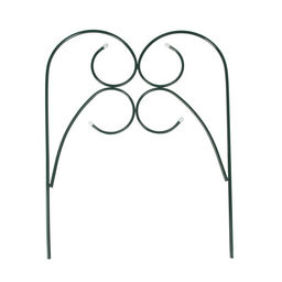 Ограждение декоративное, 55×300 см, 5 секций, металл, зелёное, «Садовод»