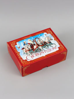 Коробка подарочная, самосборная «Красная сказка»,30.7×22×9.5 см