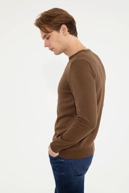 Мужской вязаный свитер кокосового цвета Basic - U.s. polo assn фото 5