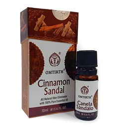 Ароматическое натуральное масло Cinnamon Sandal OMTIRTH 10мл Индия