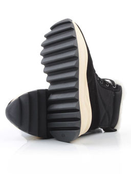 04-PAML05-1Z BLACK Ботинки зимние женские (натуральная замша, 100% шерсть, натуральный мех)